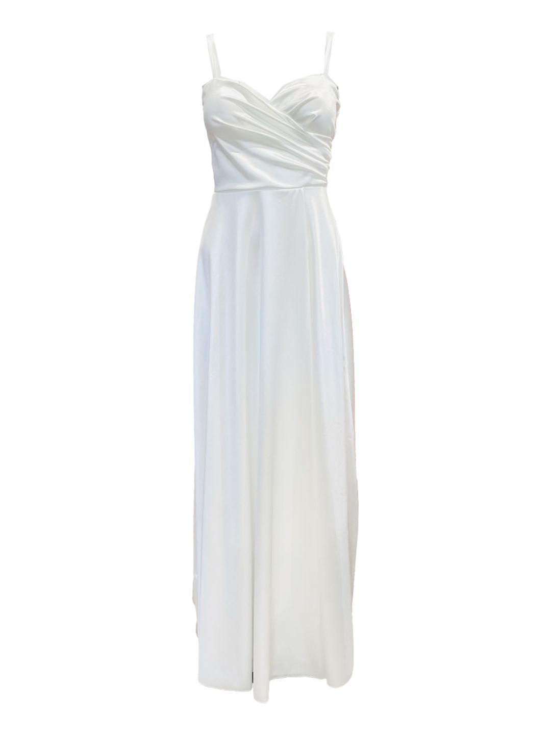 ABITO DA CERIMONIA IN RASO BIANCO 24780