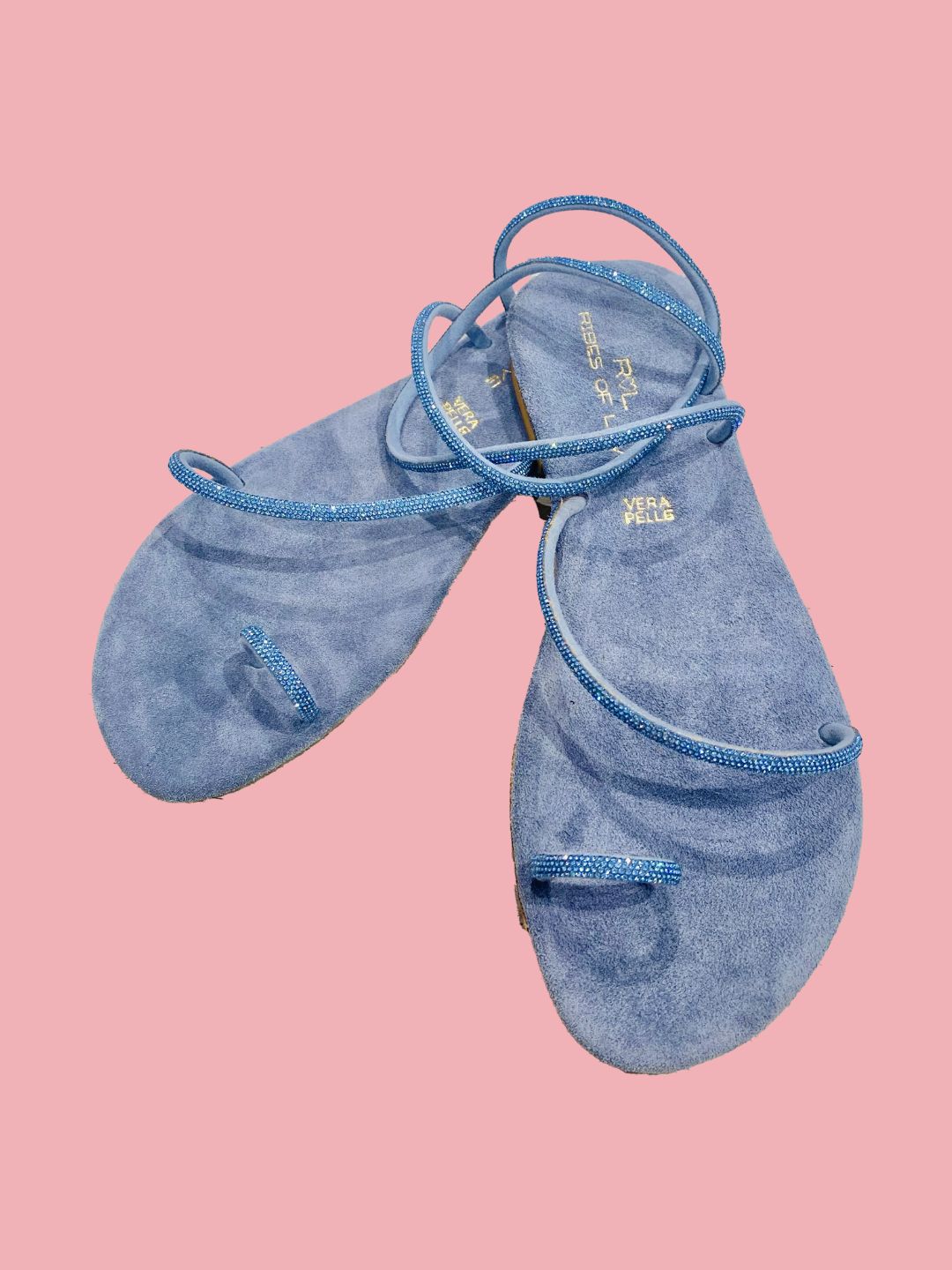 SANDALO GRECIA GLITTER Turchese Ribes of LOVE