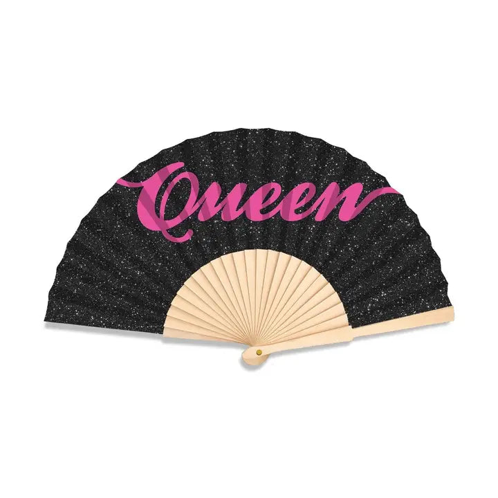 VENTAGLIO Ibiza “Queen” Black Glitter Edition
