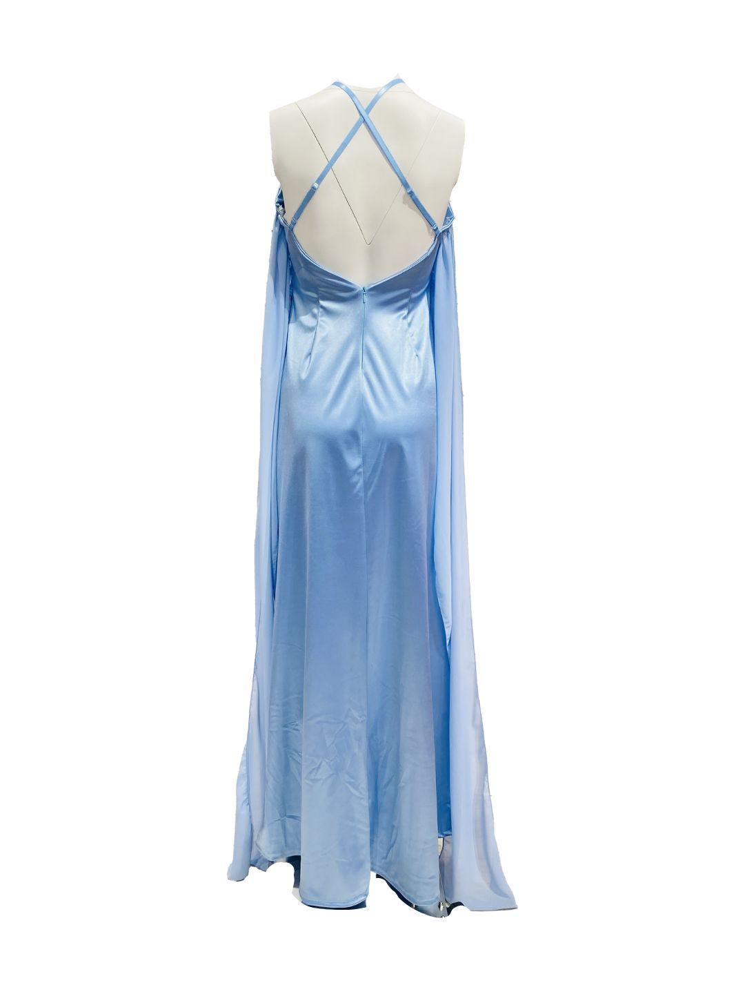 ABITO DA CERIMONIA IN RASO Azzurro 26209