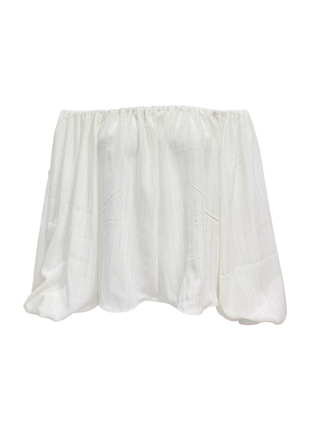 Puffy Lurex BLOUSE White Currant of LOVE