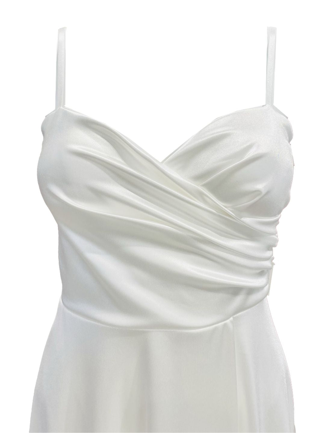 ABITO DA CERIMONIA IN RASO BIANCO 24780