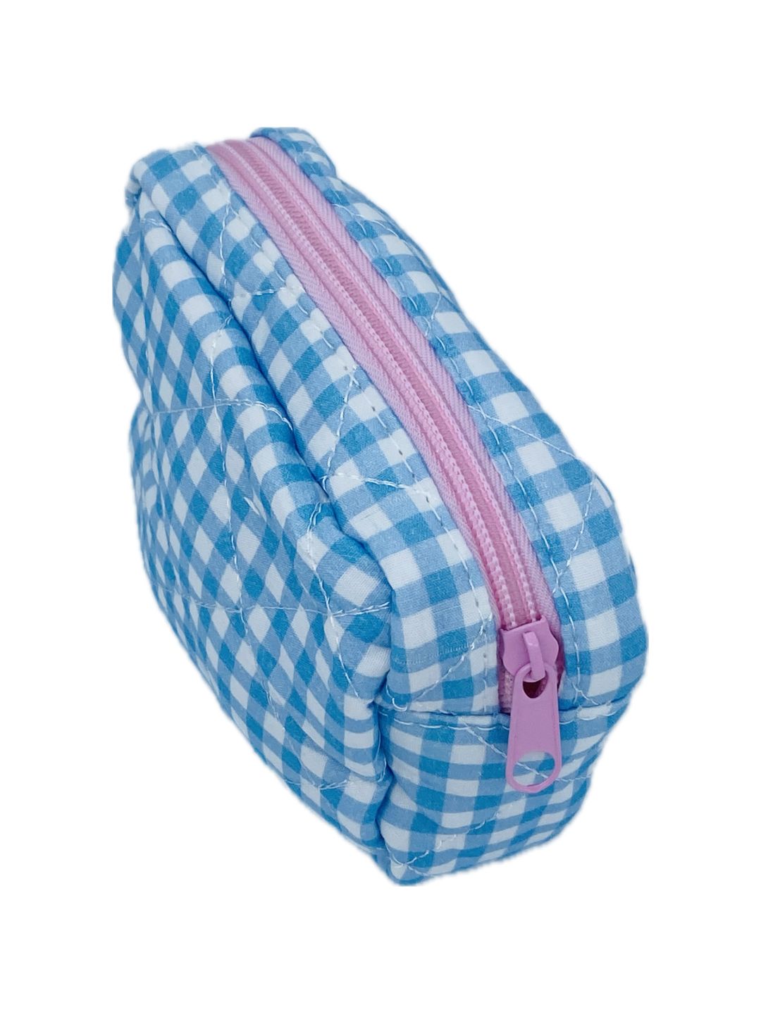 MINI POCHETTE VICHY Azzurro
