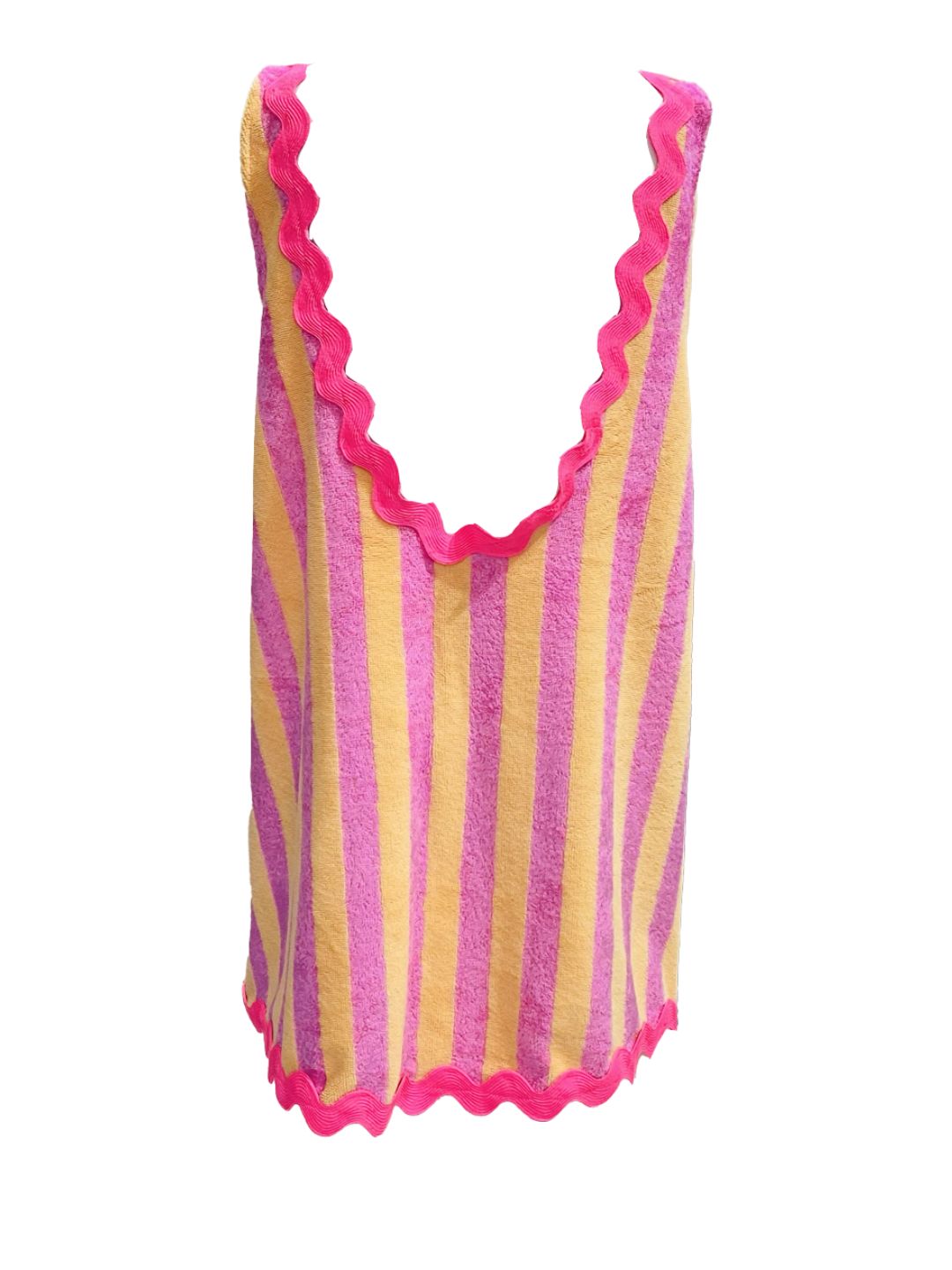 BASIC DRESS in White Ribes of LOVE sponge