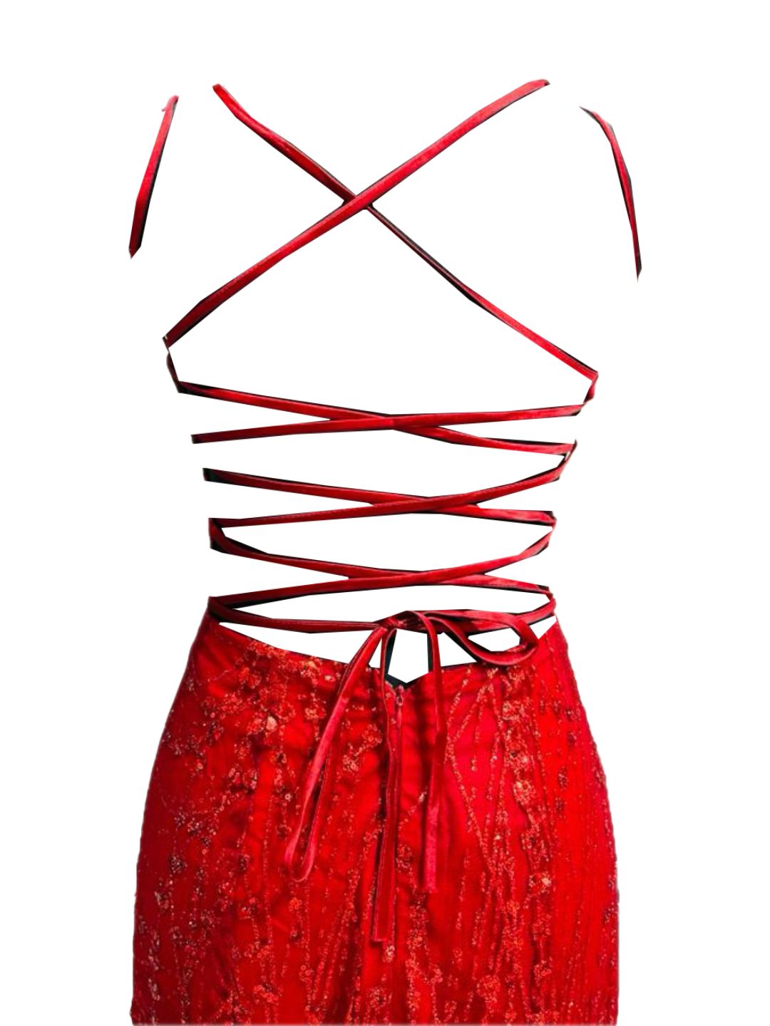 RED FITTED CEREMONY DRESS 916