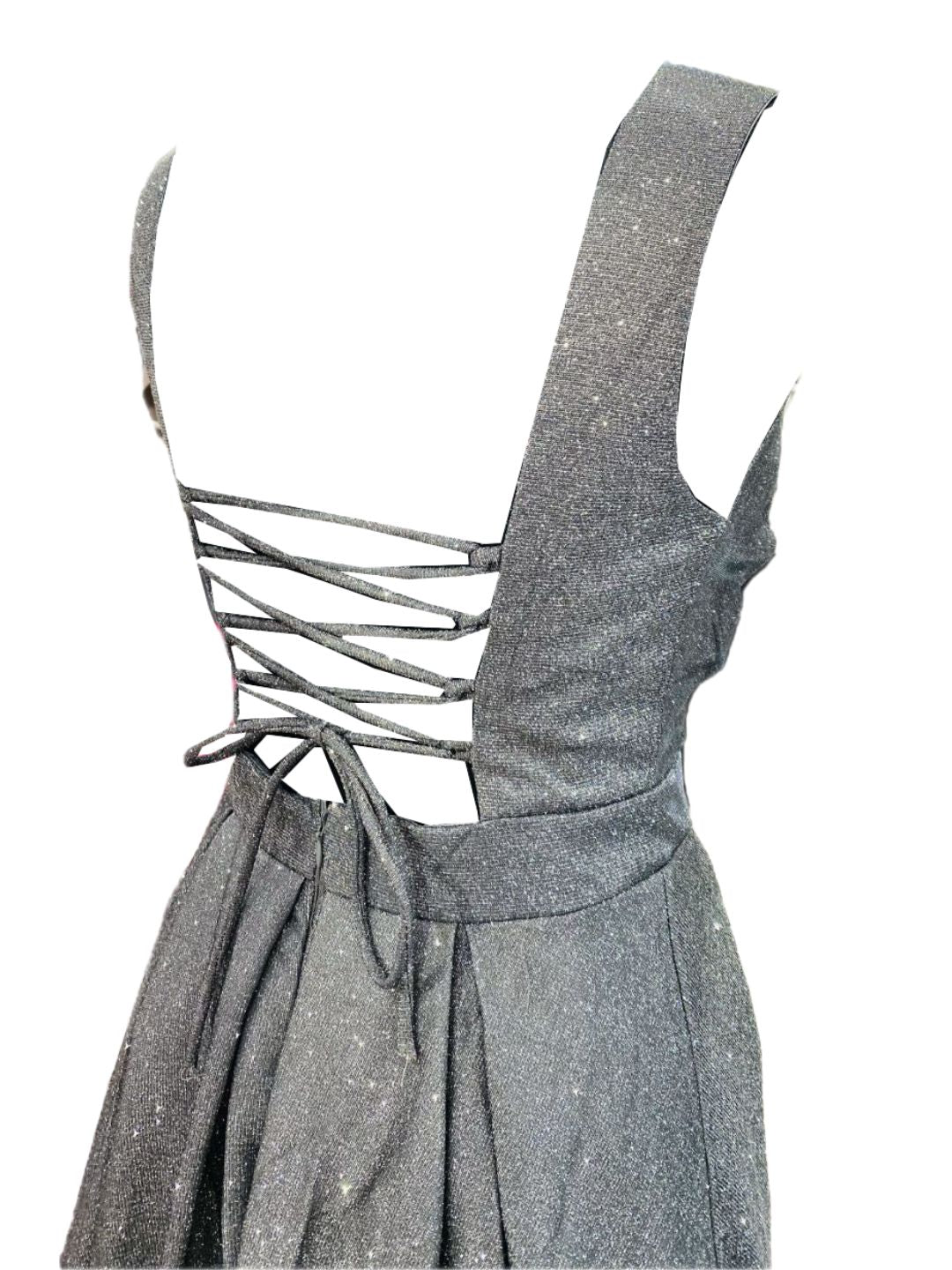 ABITO CERIMONIA GLITTERATO GRIGIO 303