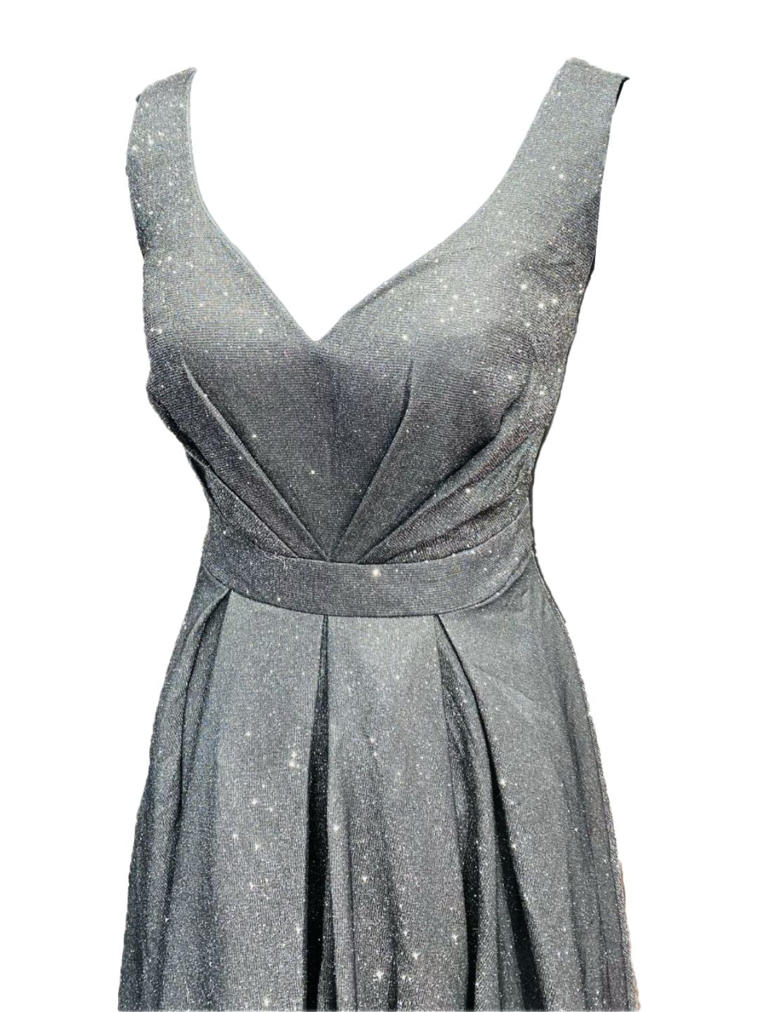 ABITO CERIMONIA GLITTERATO GRIGIO 303