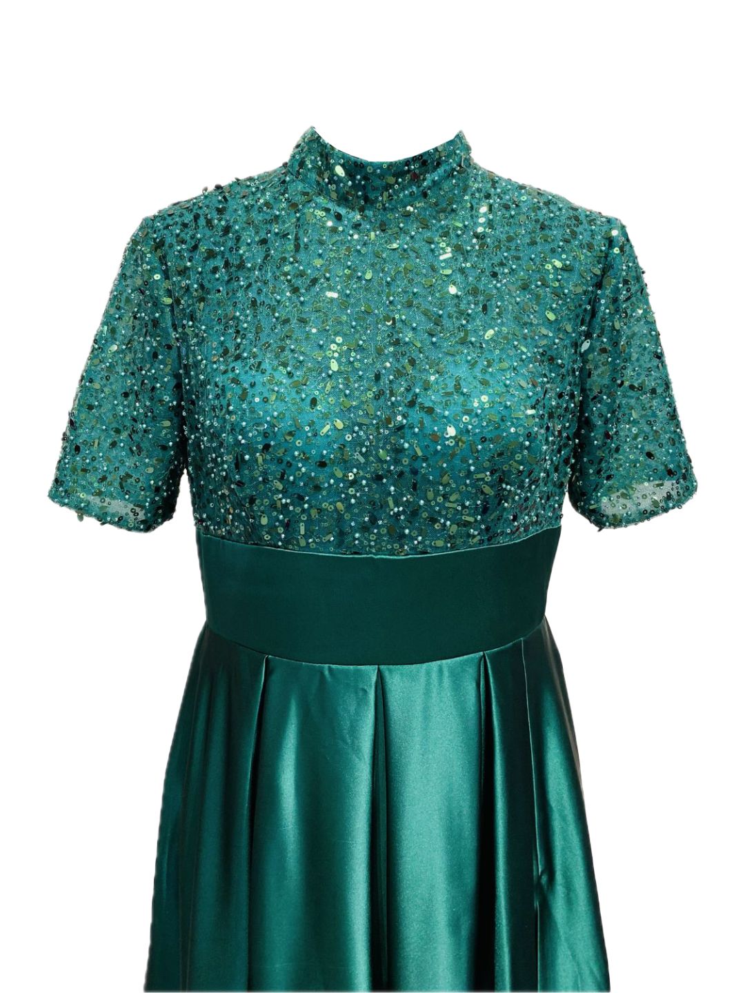 ABITO CERIMONIA VERDE CURVY 090624