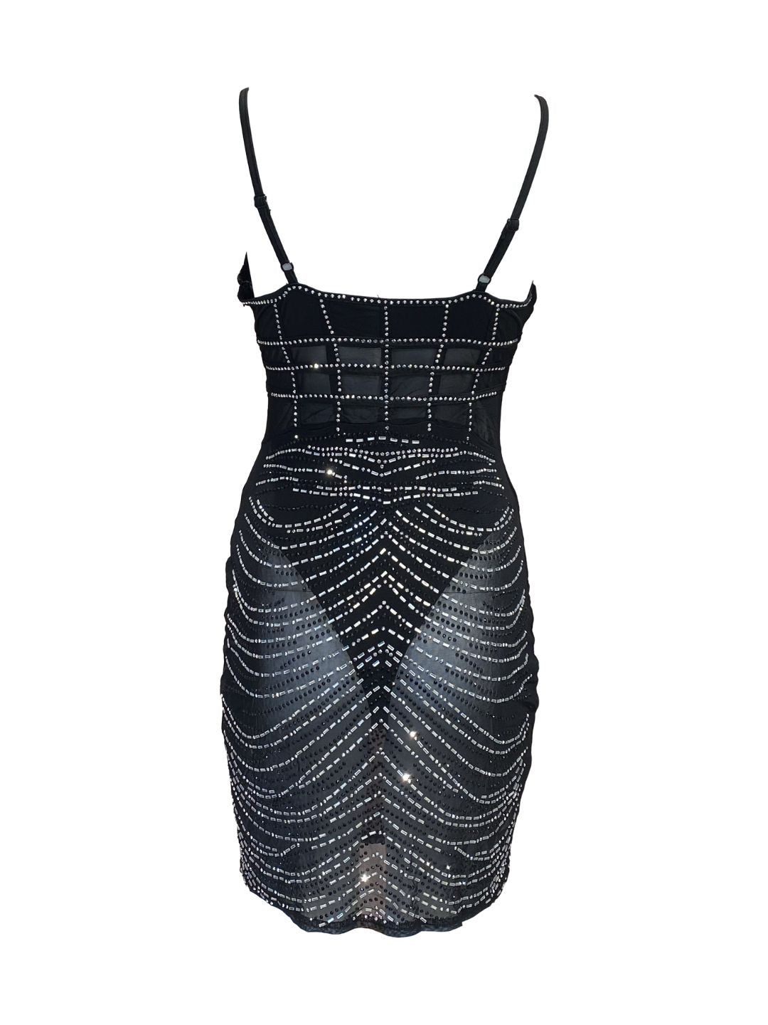 ABITO CORTO CON STRASS 726383-1