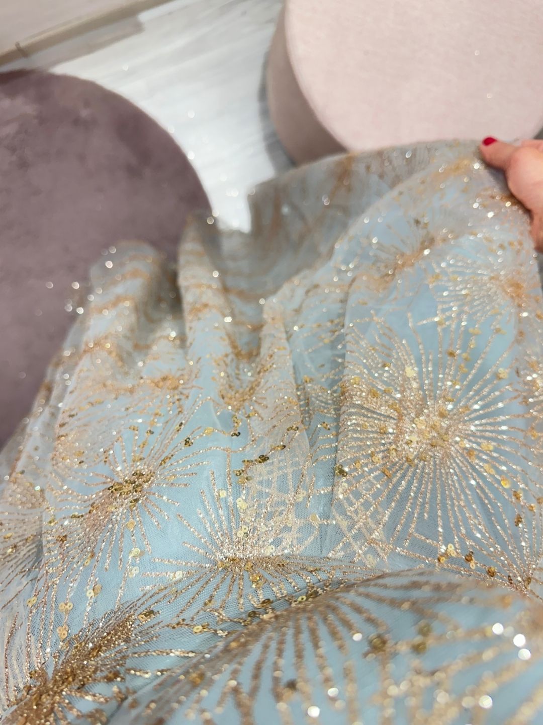 ABITO DA CERIMONIA CARTA DA ZUCCHERO GLITTER ORO 9199