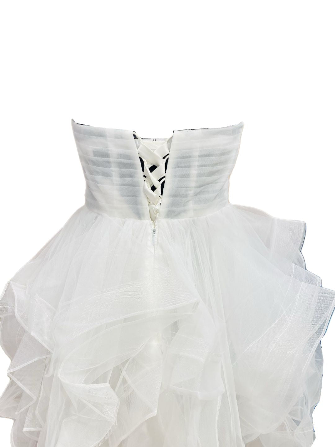 ABITO DA CERIMONIA CORTO TULLE BIANCO 905