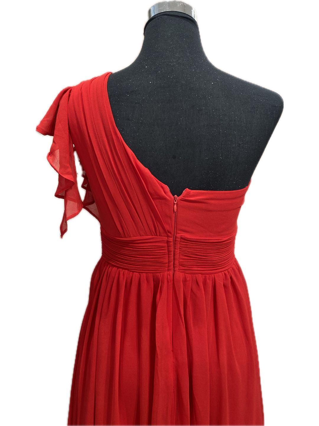 ABITO DA CERIMONIA MONO SPALLA ROSSO 3034