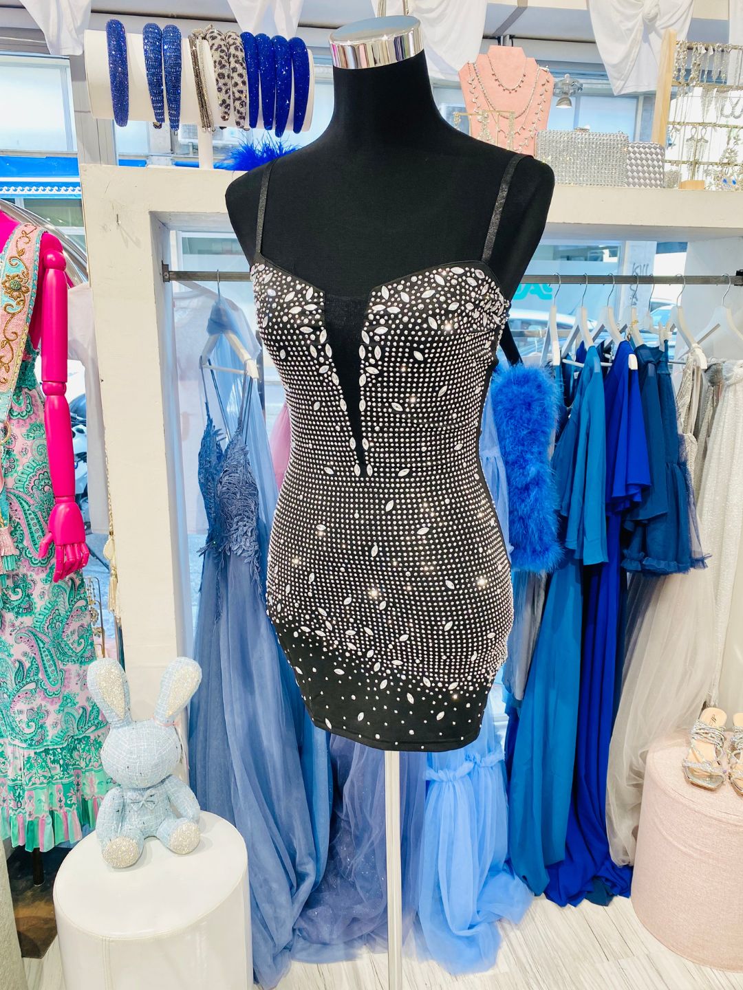 ABITO ELEGANTE CORTO STRASS 716697