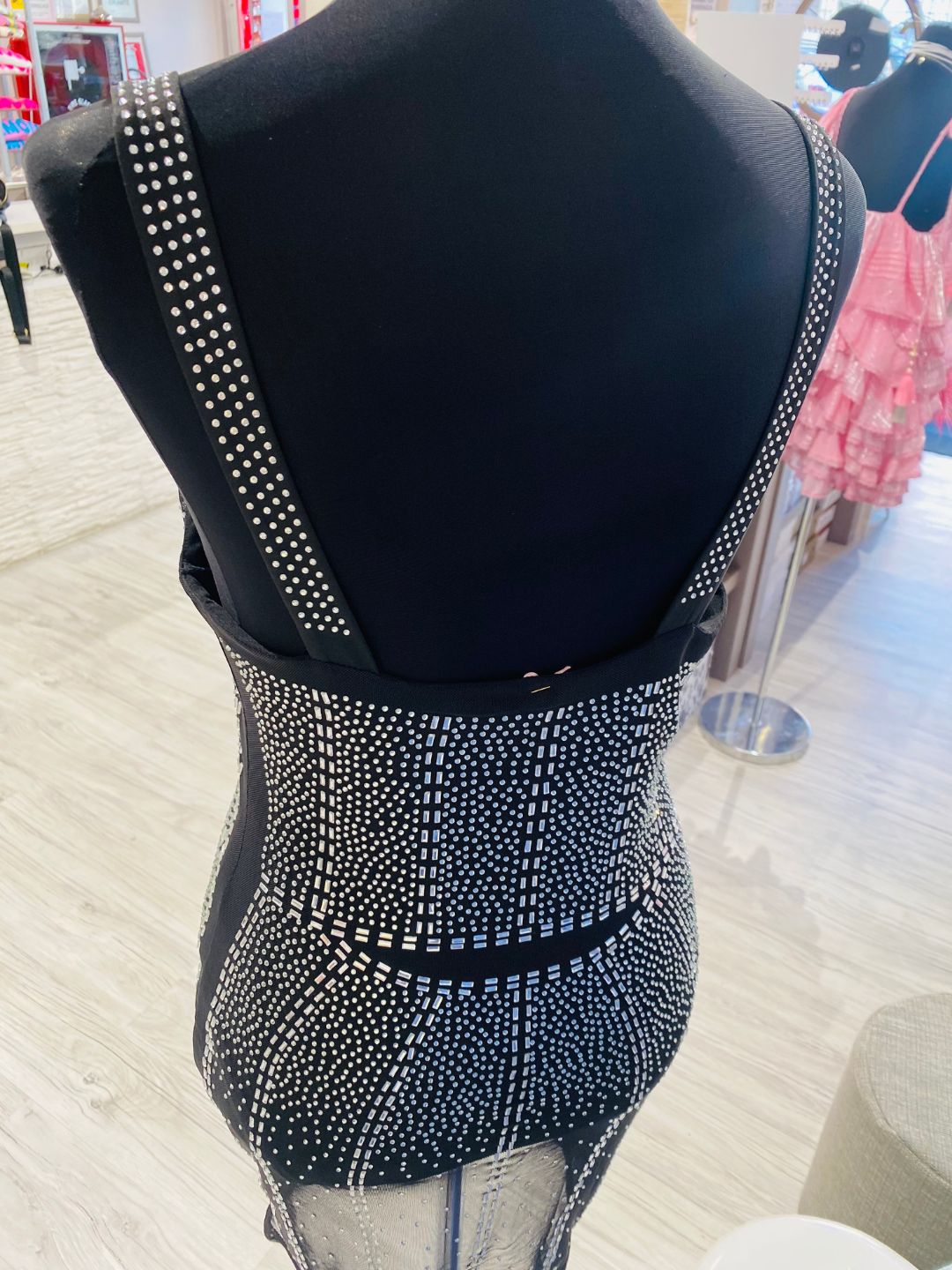 ABITO ELEGANTE TUBINO NERO STRASS 779230-1