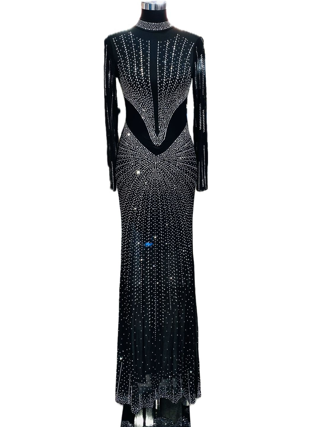 ABITO LUNGO CON STRASS 6326369-1