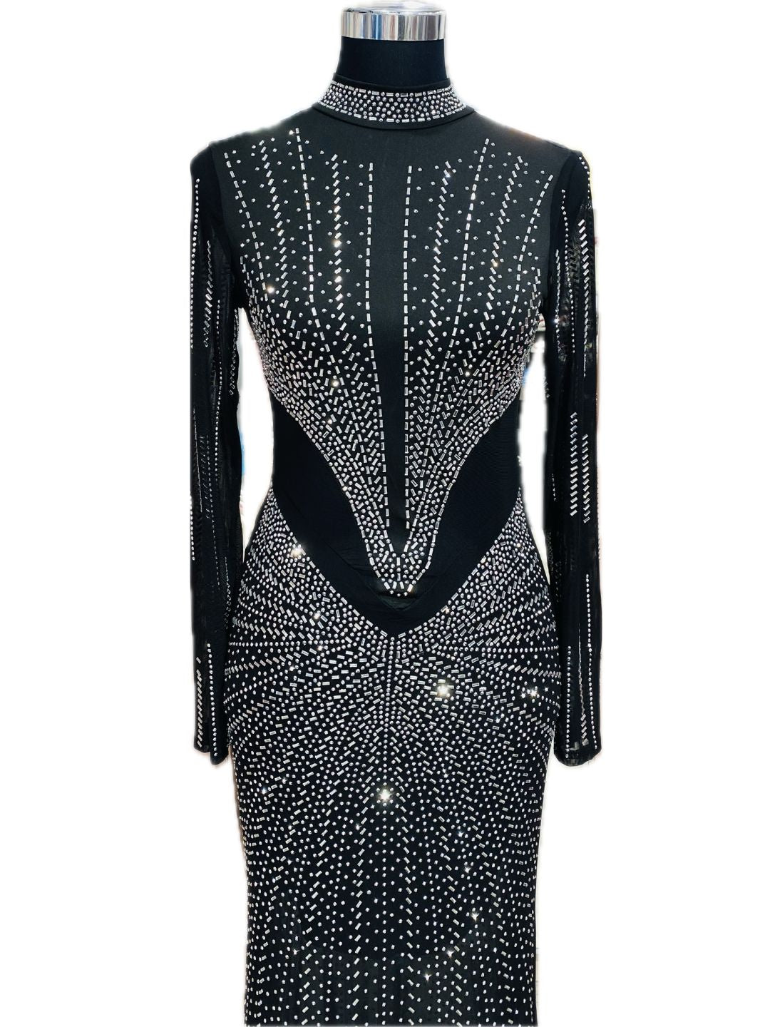 ABITO LUNGO CON STRASS 6326369-1