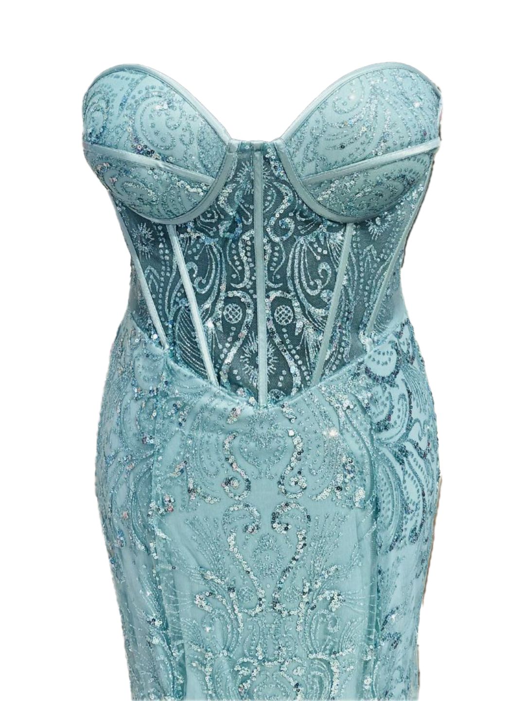 ABITO SIRENA VERDE ACQUA 6423