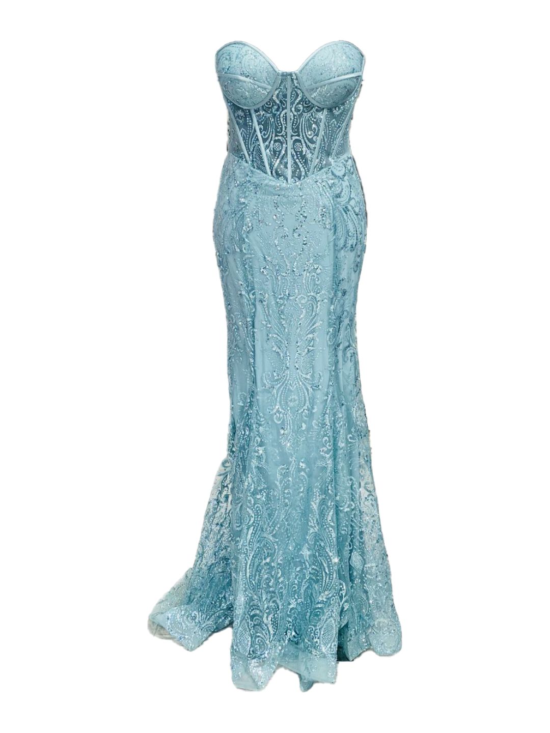 AQUA GREEN MERMAID DRESS 6423 – Ribes of LOVE
