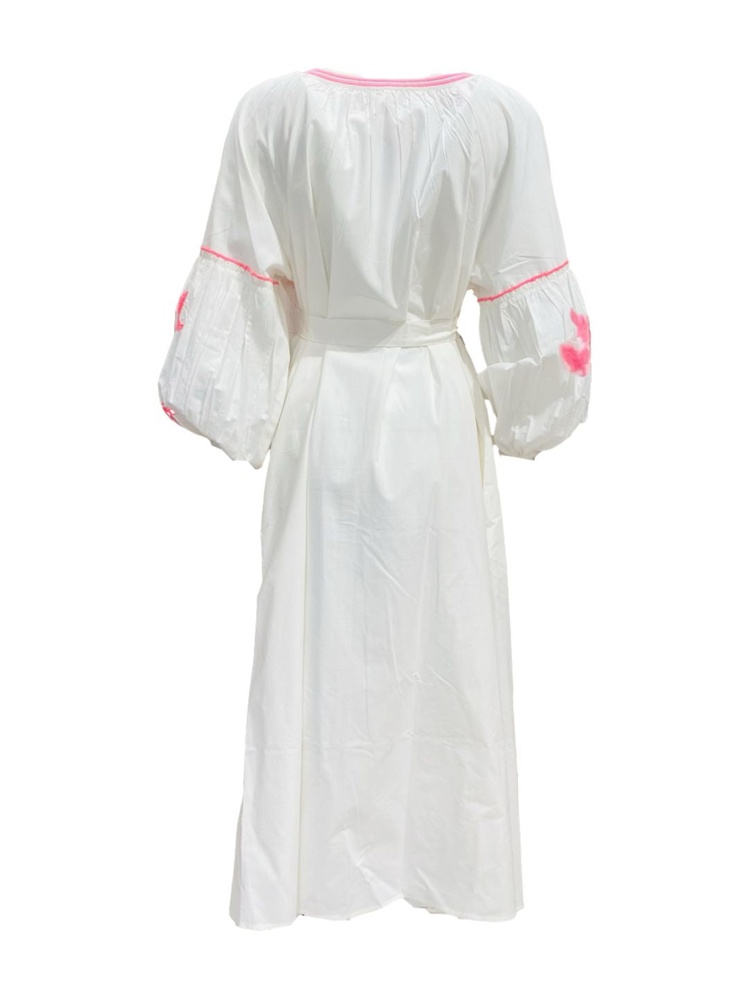 Abito Lungo Ricamato in Cotone Boho-Chic Mod.7