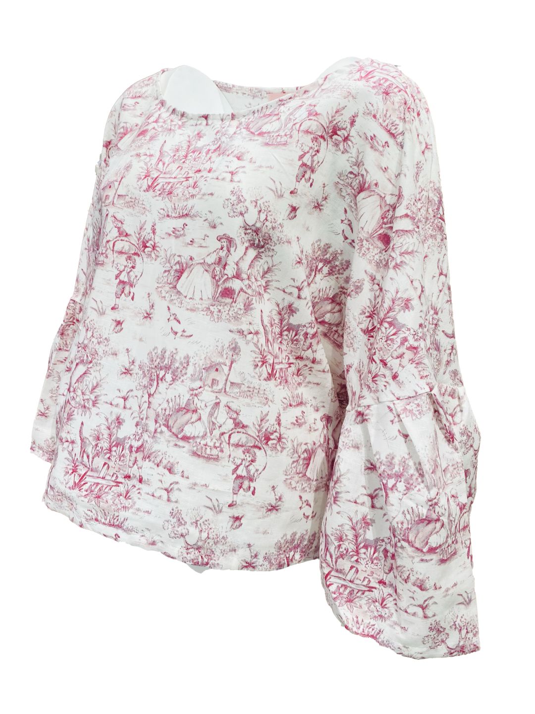 BLUSA Bloom TOILE DE JOUY ROSA Ribes of LOVE