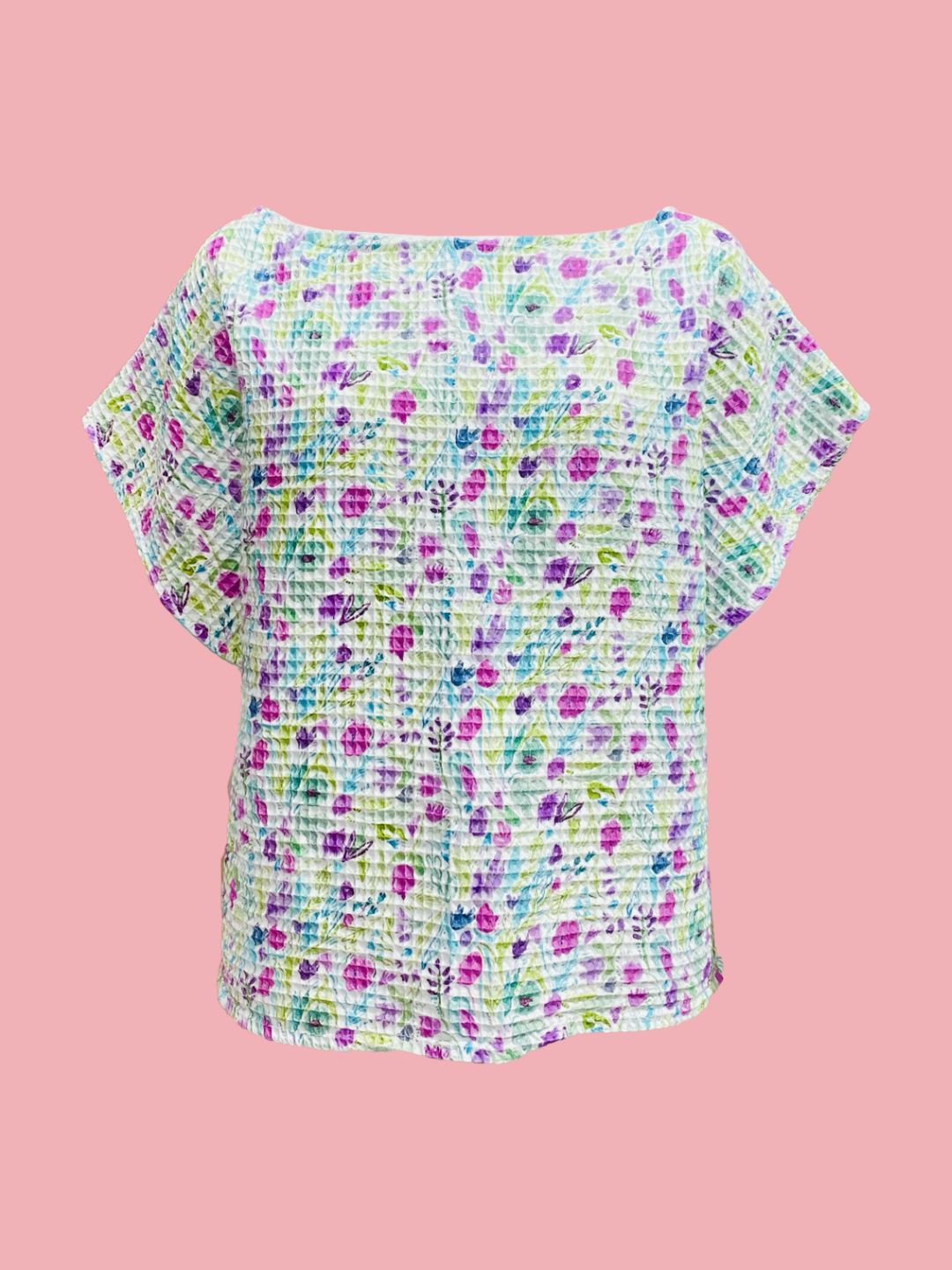 BLUSA SCATOLETTA Spugna Nido d'ape Eucalipto Ribes of LOVE