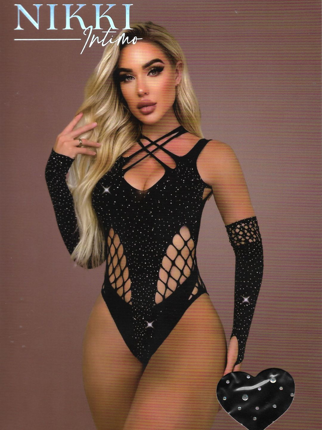 BODY RETE MANICOTTI sexy 60417