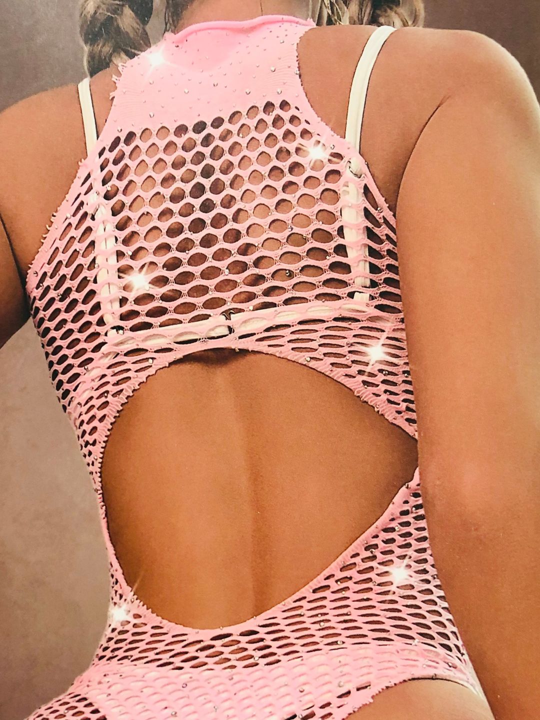 BODY RETE SMANICATO STRASS T1045