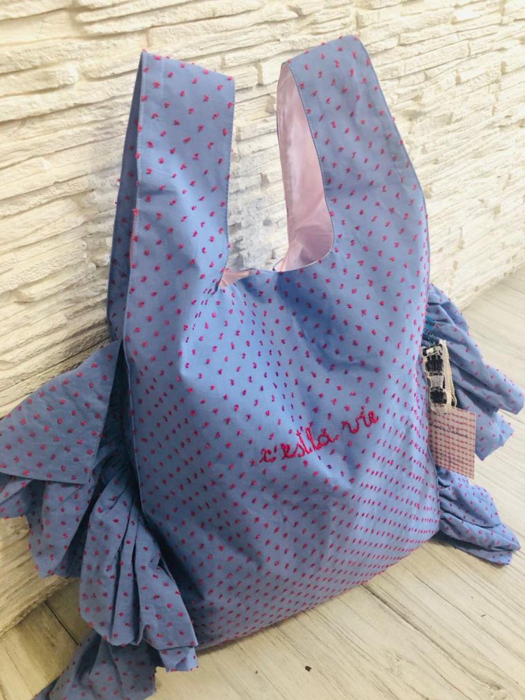 BORSA A MANO VOLANTS MAXI " C'est la Vie " BM002