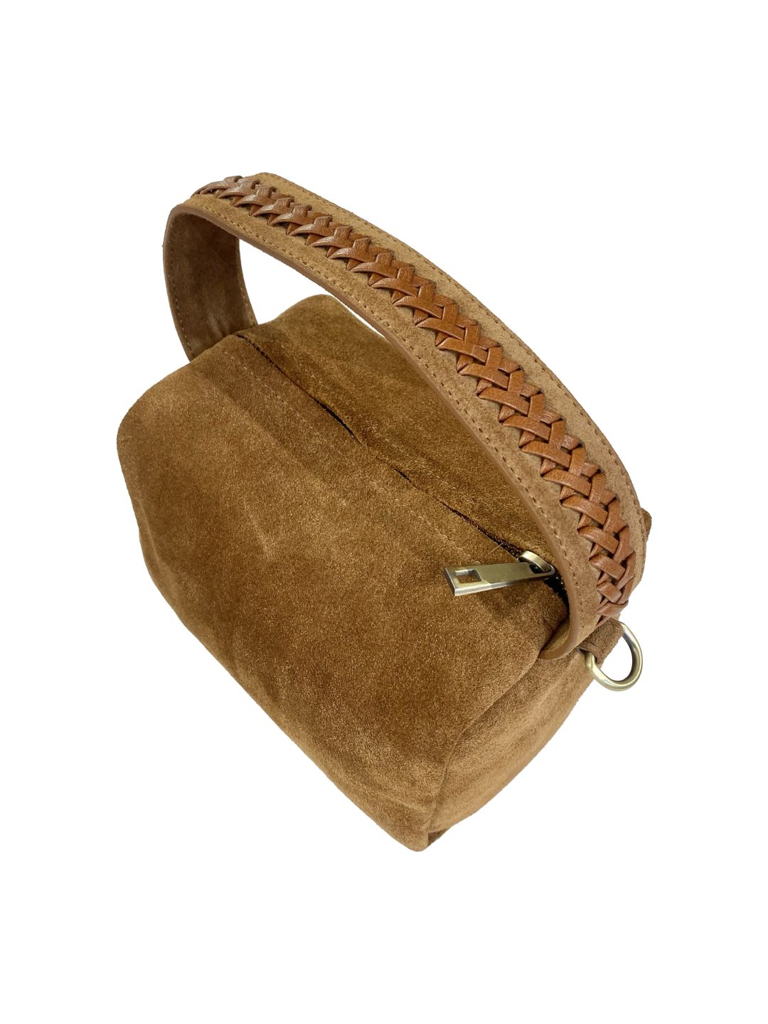 BORSA Bauletto Suede Cuoio 85981