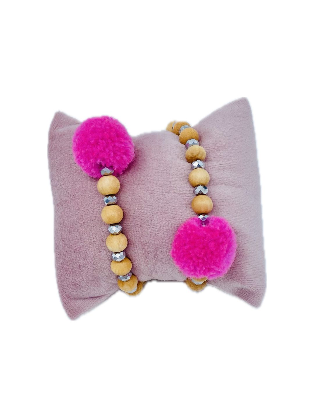 BRACCIALE RIBES POMPOM FUCSIA 020224-12 Ribes of LOVE