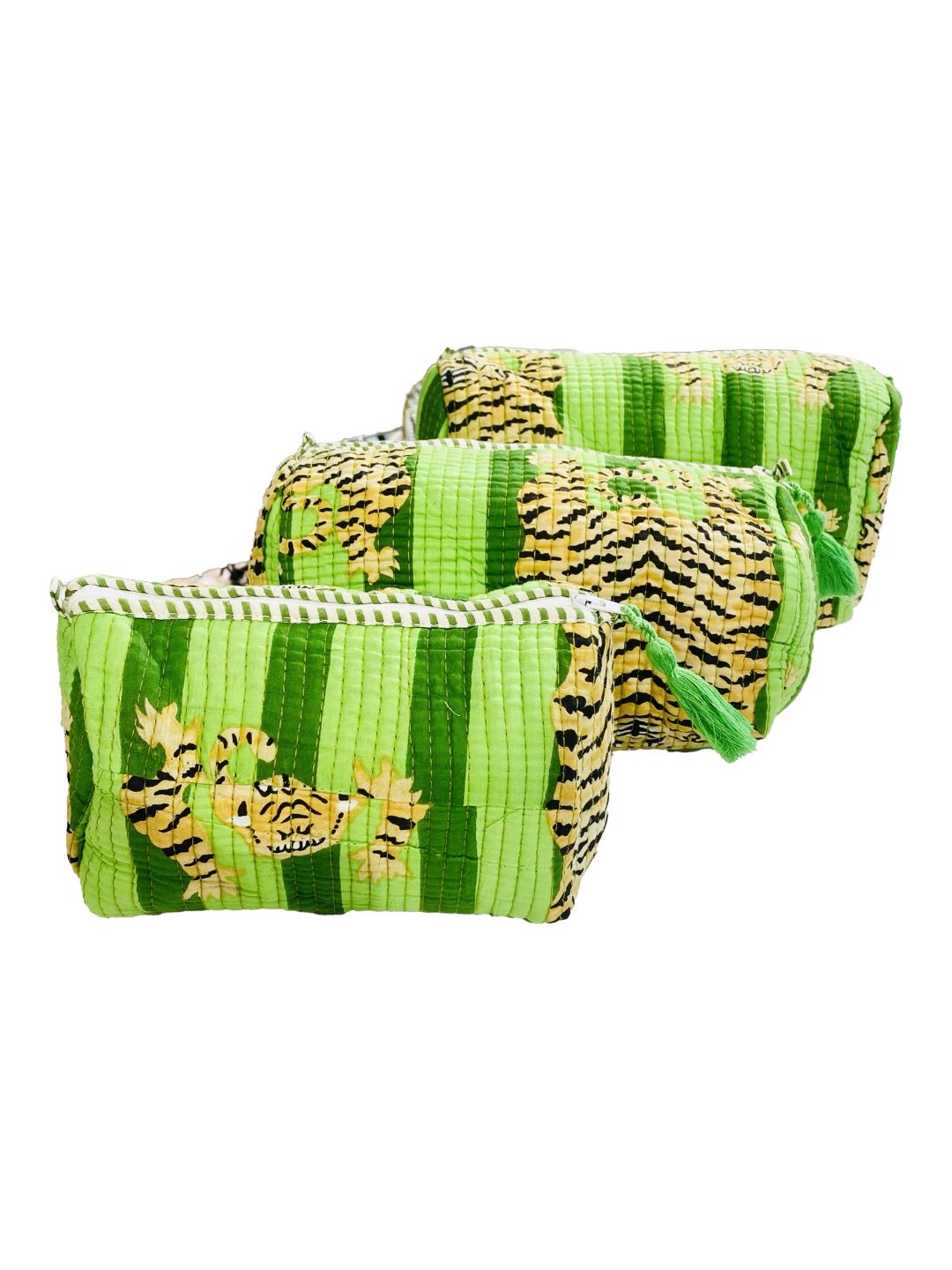 Beauty Case trapuntato Radical Chic Verde