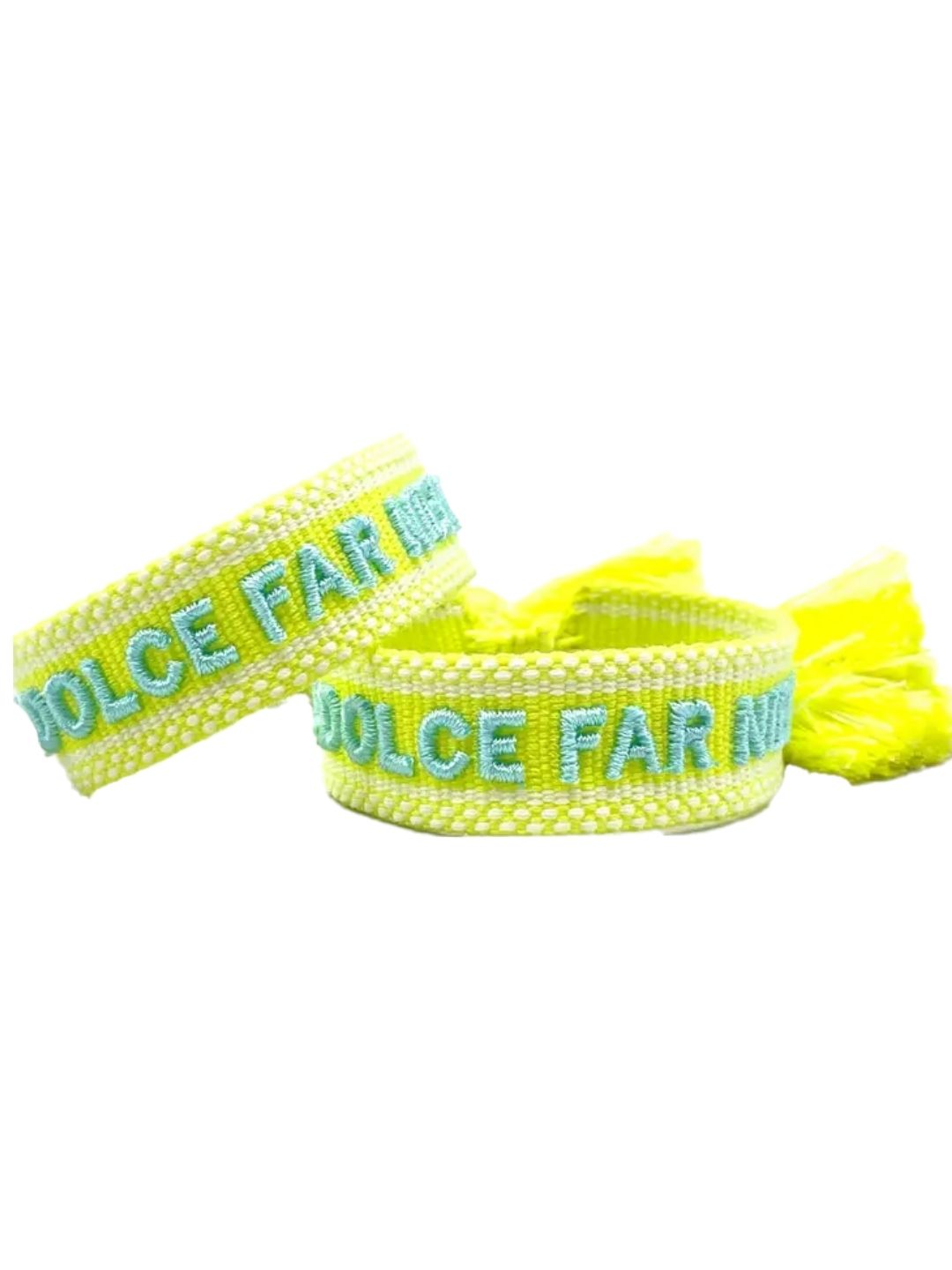 Bracciale "IL DOLCE FAR NIENTE" Lime e Turchese