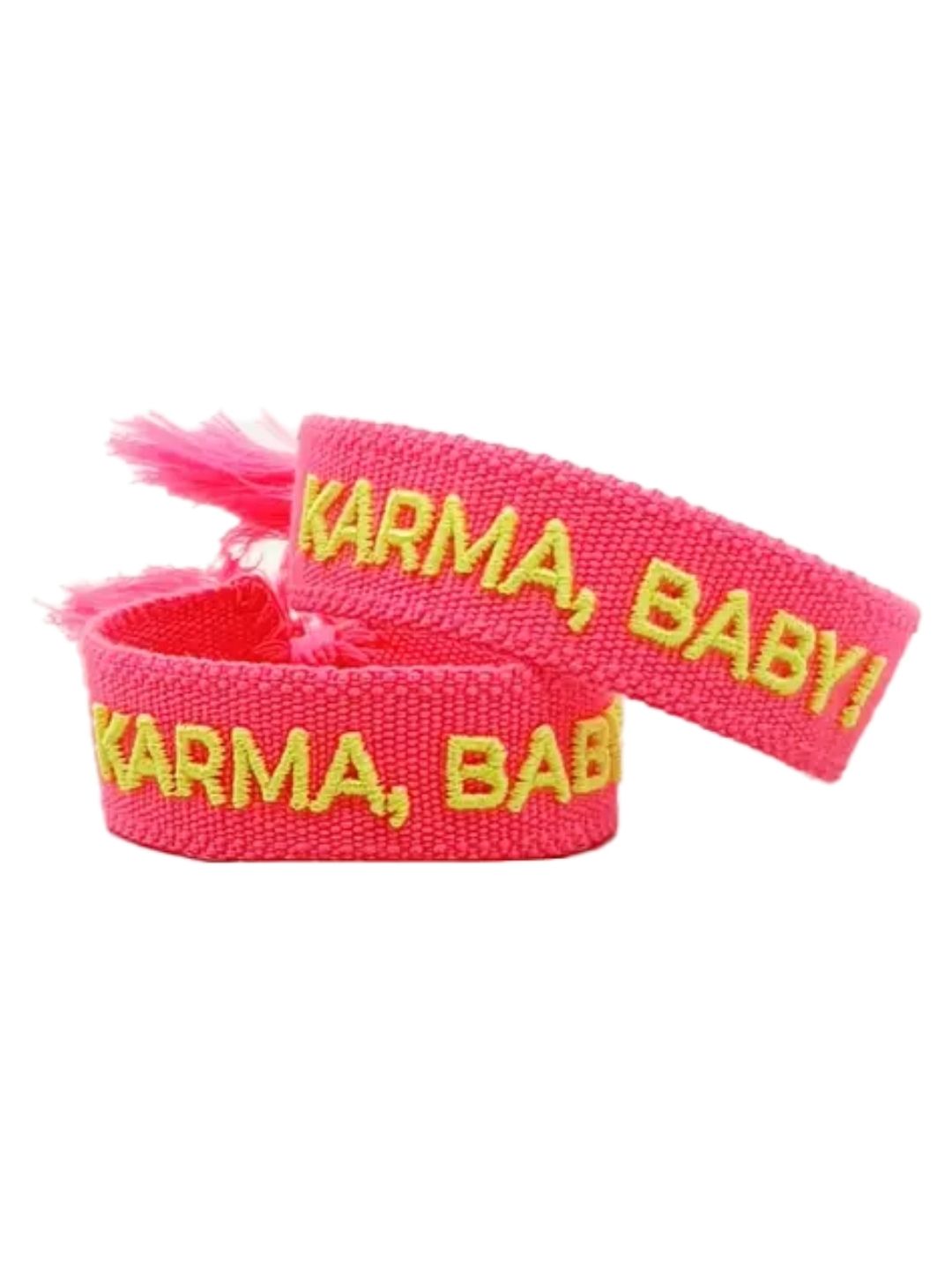 Bracciale "KARMA BABY" Rosa Fluo e Giallo Fluo