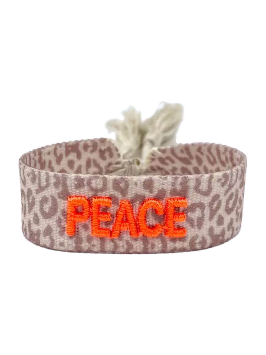 Bracciale "PEACE" Leo e Arancio Fluo