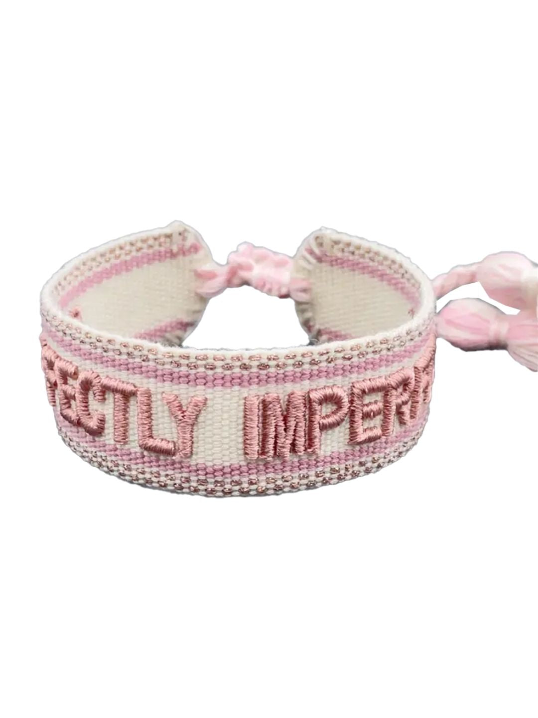 Bracciale "PERFECTLY IMPERFECT" Ecru e Oro Rosa