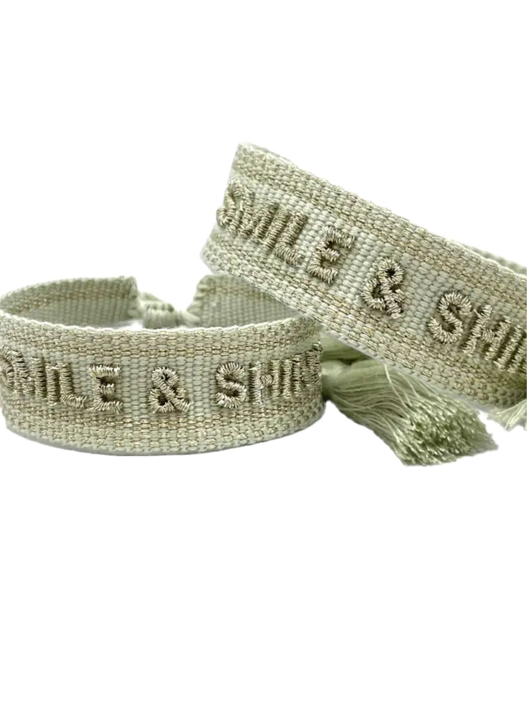 Bracciale "SMILE & SHINE" Salvia platino