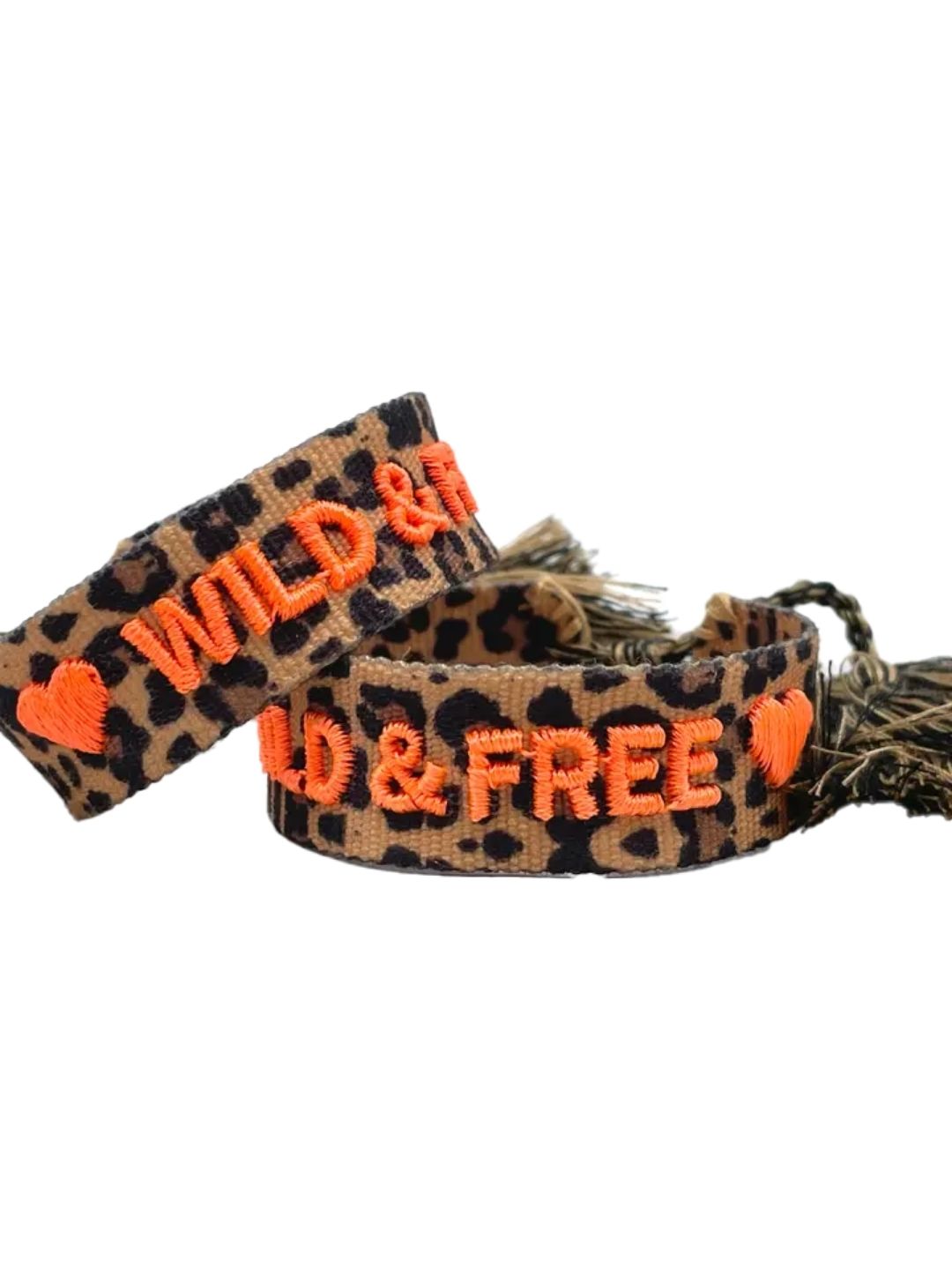 Bracciale "WILD & FREE" Leo e Arancio Fluo