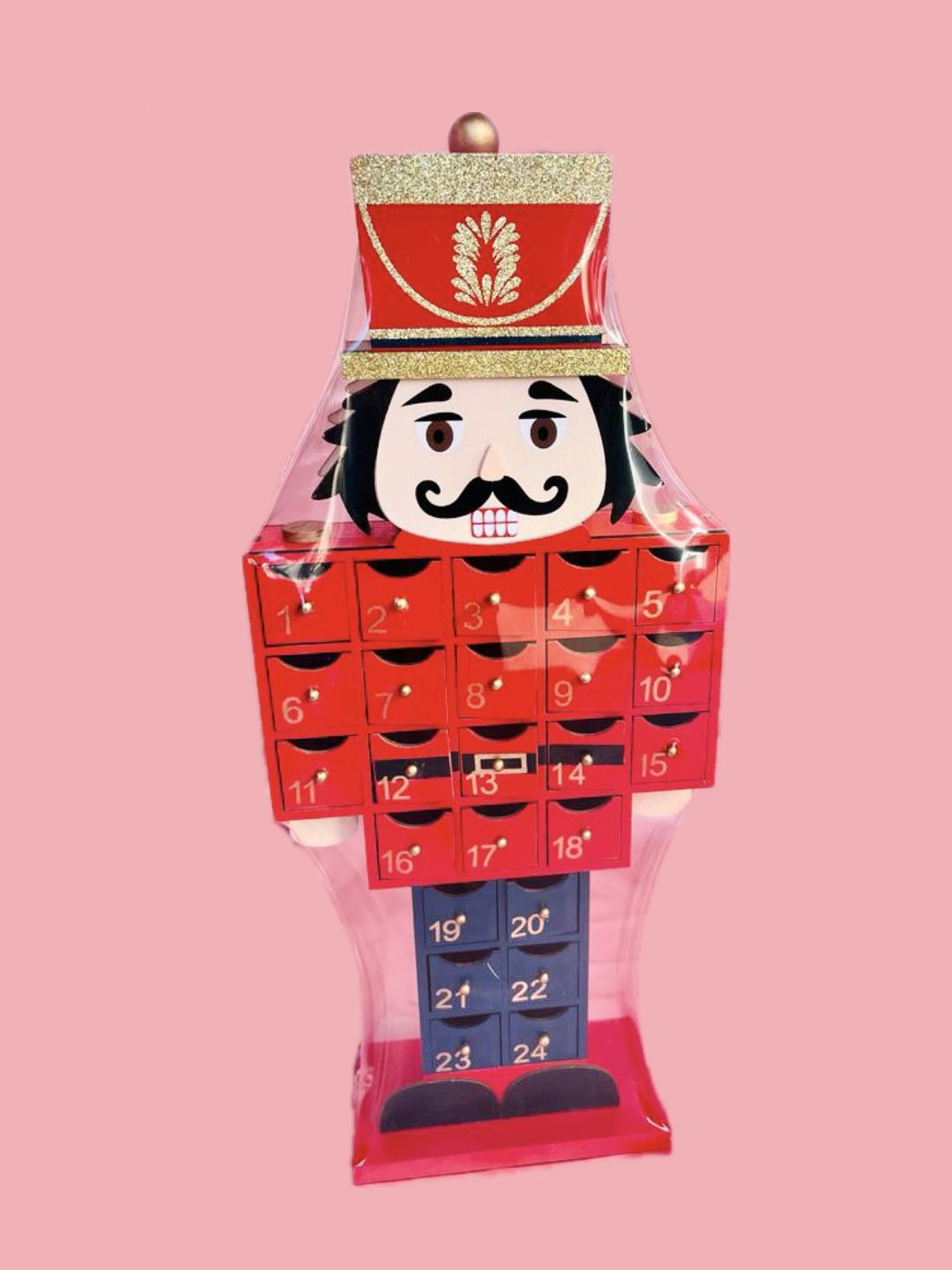 CALENDARIO DELL'AVVENTO LEGNO SCHIACCIANOCI