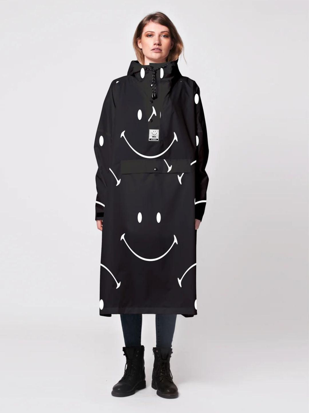 RAINKISS CLASSIC SMILE X SMILEY RAIN PONCHO P00005