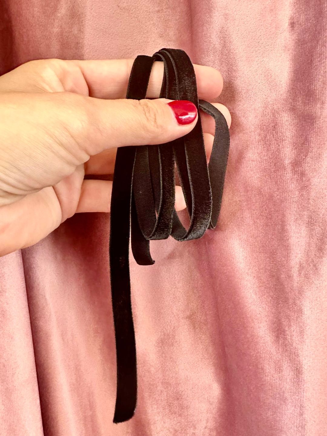 COLLANA CHOKER NASTRO IN VELLUTO NERO