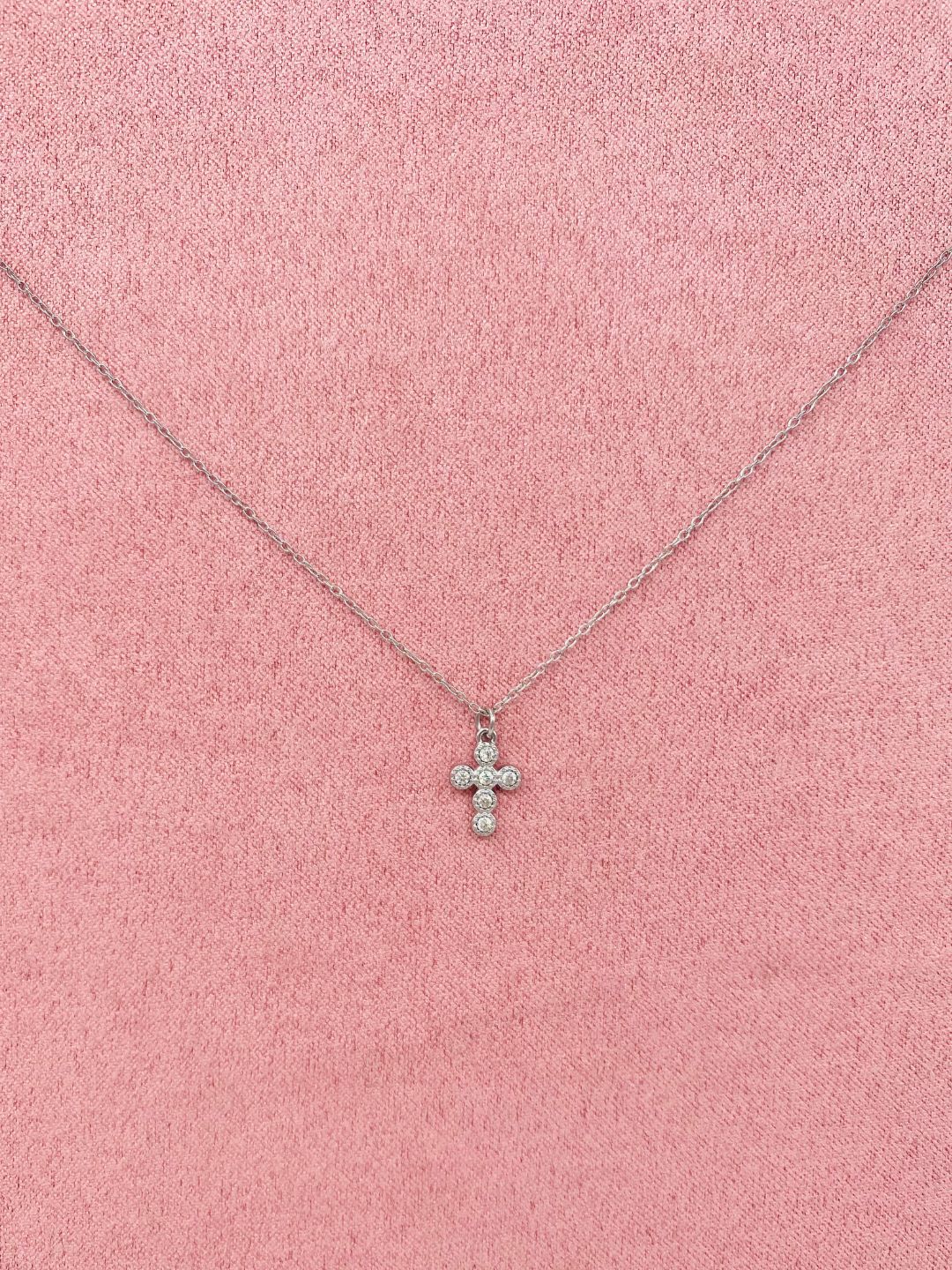 COLLANA CROCE MINI STRASS 100124-8