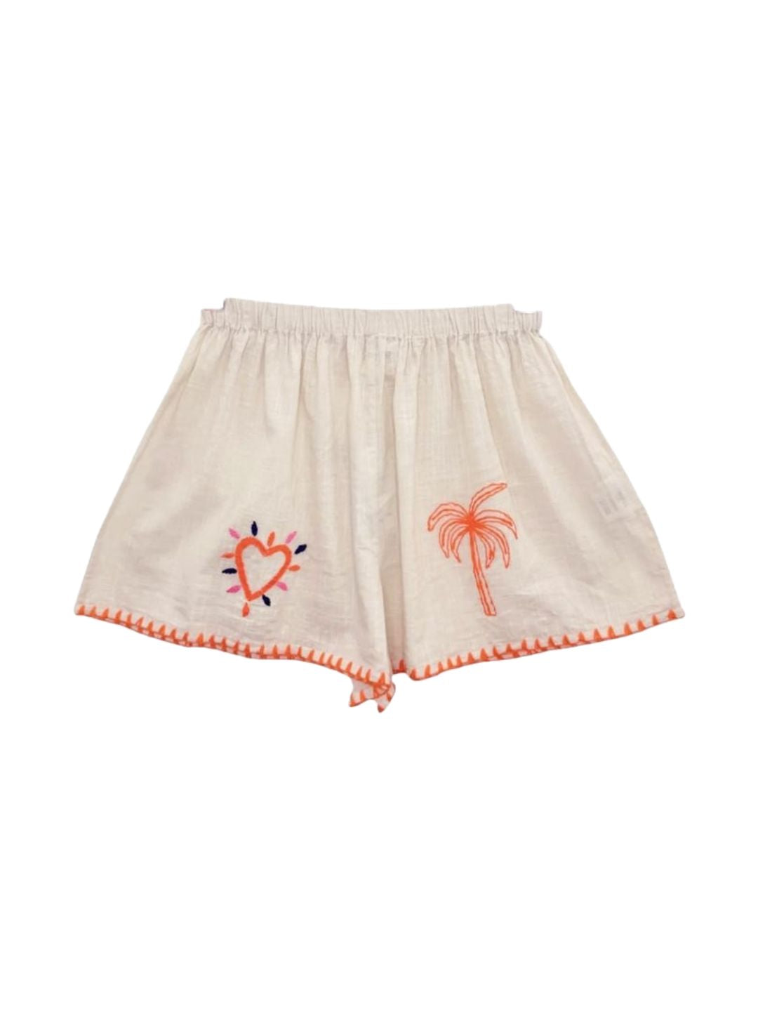 COMPLETO SAINT-TROPEZ Camicia + Shorts Ecrù 8881