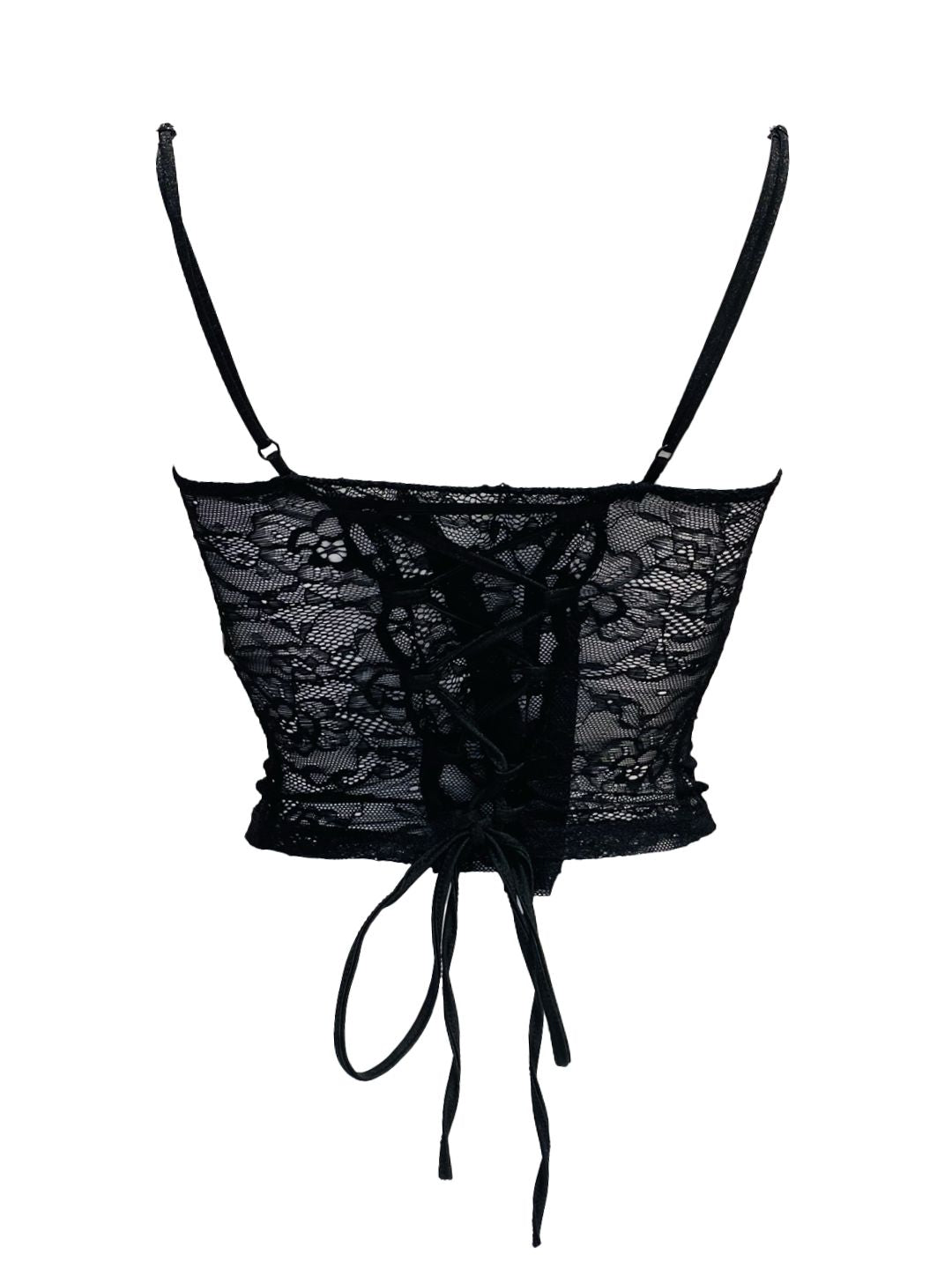 CORSETTO SOTTOGIACCA IN PIZZO NERO E5-14735