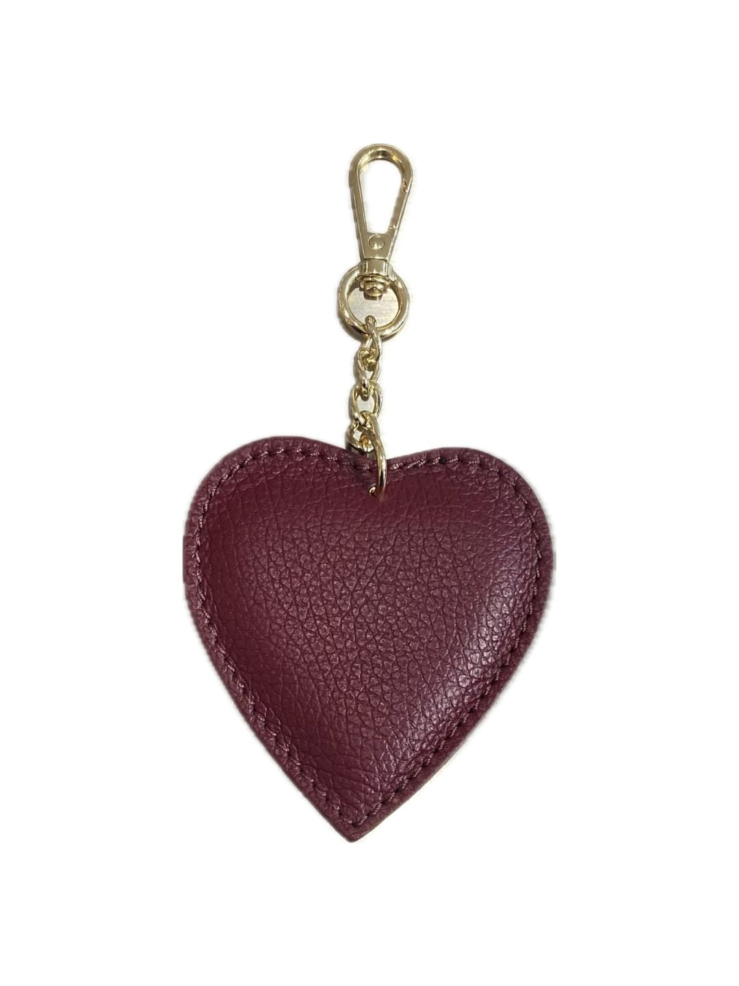 CUORE PORTACHIAVI IN PELLE BORDEAUX 134