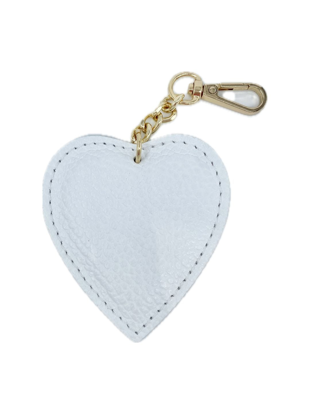 CUORE PORTACHIAVI IN PELLE BIANCO 134