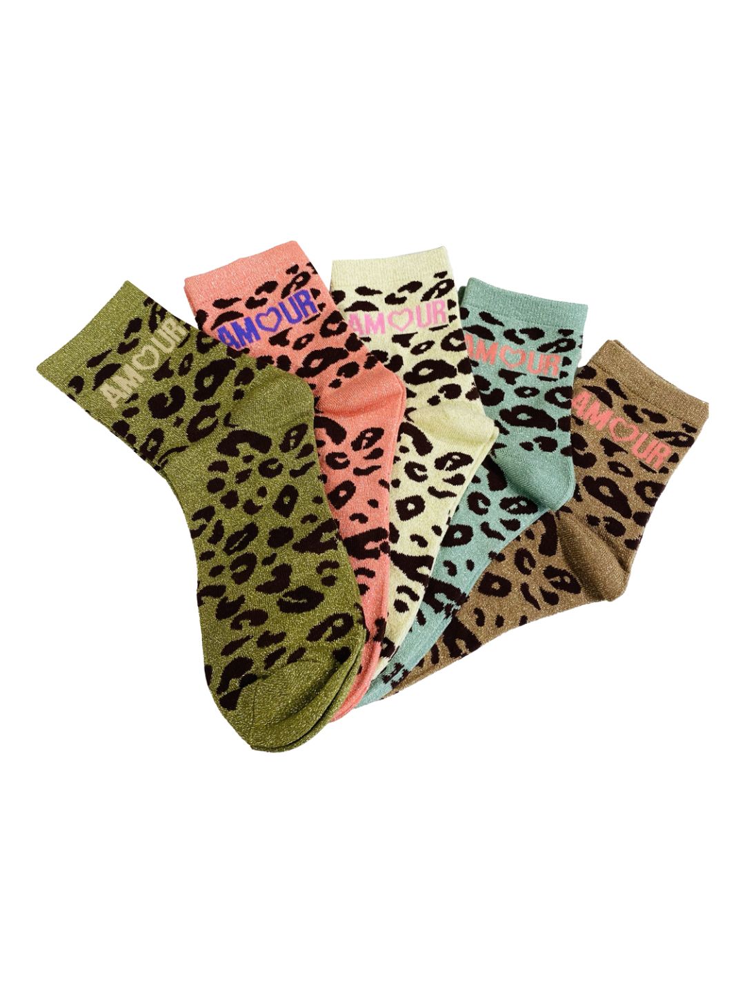 White Combed Cotton Glitter Leopard Socks – Billybelt