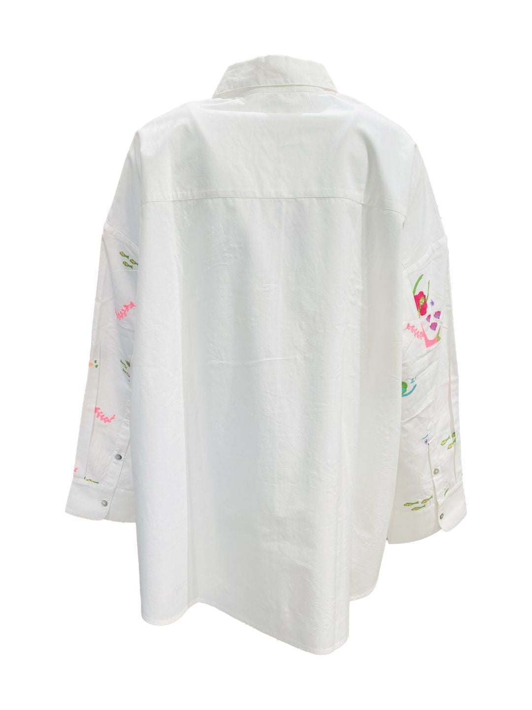 Camicia Ricamata in Cotone Boho-Chic
