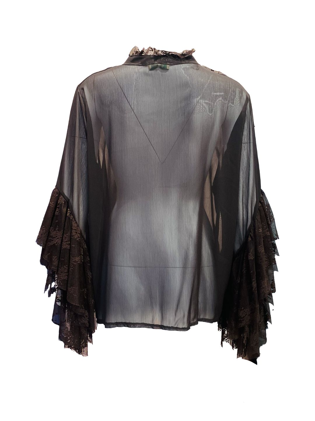 Camicia Volant Cioccolato
