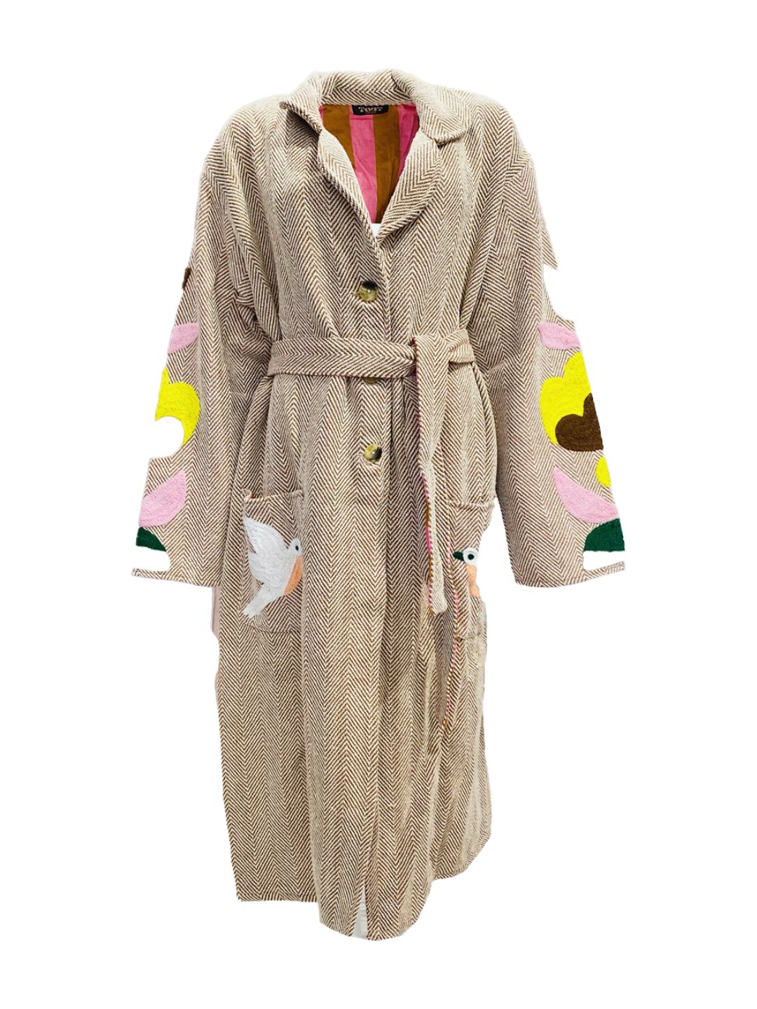 Cappotto Suzani Birds in Tweed
