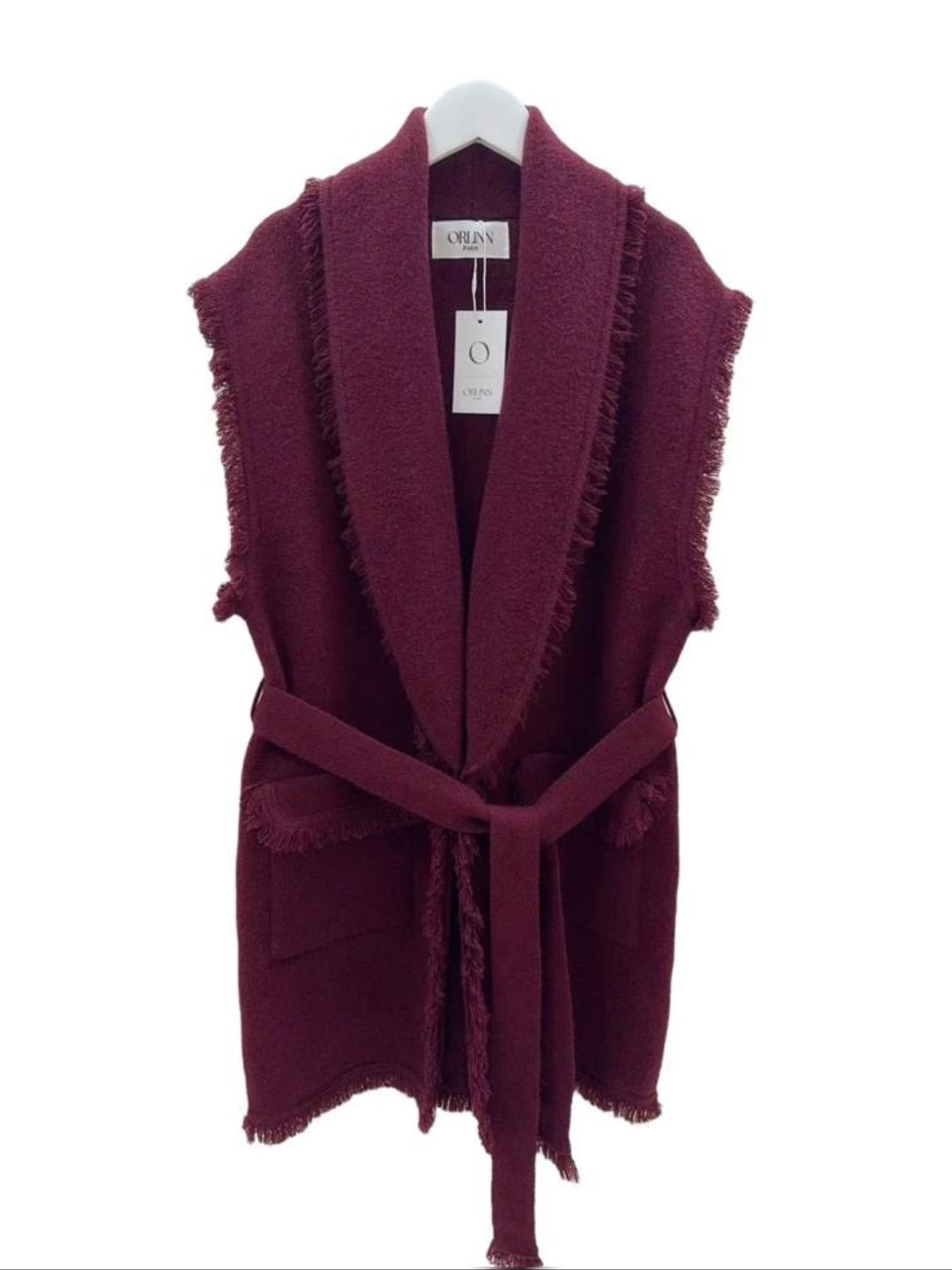 Burgundy Fringe Jacket